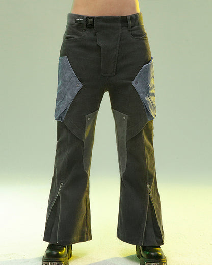 XIPHEVIL Cyberpunk Shadow Patrol Corduroy Pants