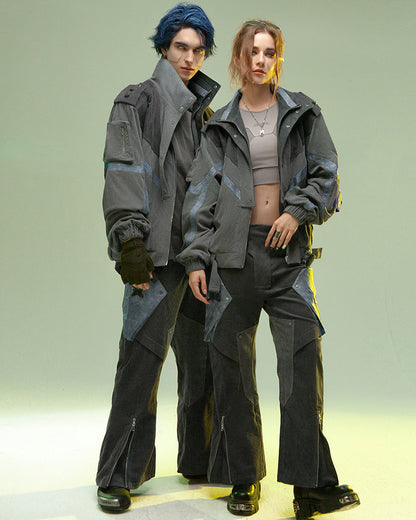 XIPHEVIL Cyberpunk Shadow Patrol Corduroy Pants