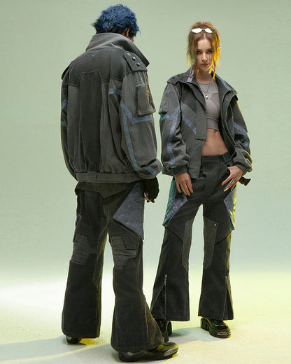 XIPHEVIL Cyberpunk Shadow Patrol Corduroy Pants