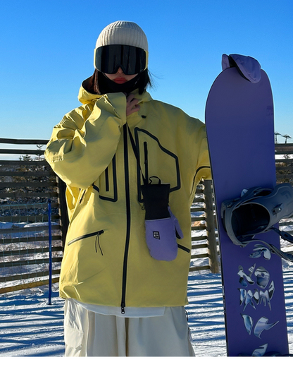 Ski Wear 3L Reversible Reflection Ski Jacket -Unisex