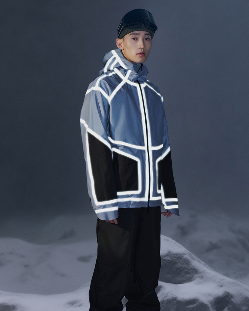 Ski Wear 3L Reversible Reflection Ski Jacket -Unisex