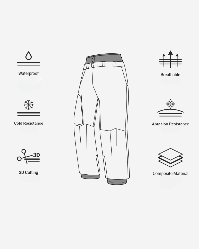 Ski Wear 3L Snowboard Unisex Thick Ski Pants