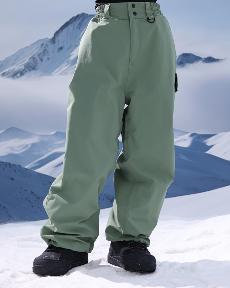 Ski Wear 3L Thick Baggy Snow Pants