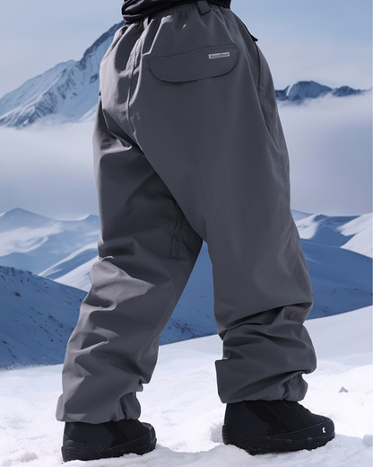 Ski Wear 3L Thick Baggy Snow Pants -Unisex