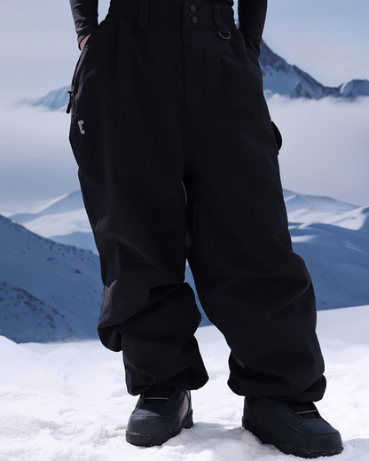 Ski Wear 3L Thick Baggy Snow Pants -Unisex