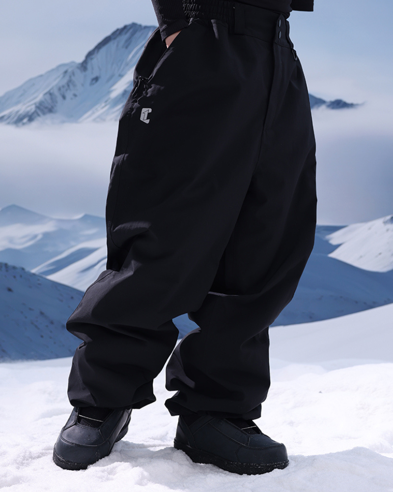 Ski Wear 3L Thick Baggy Snow Pants -Unisex