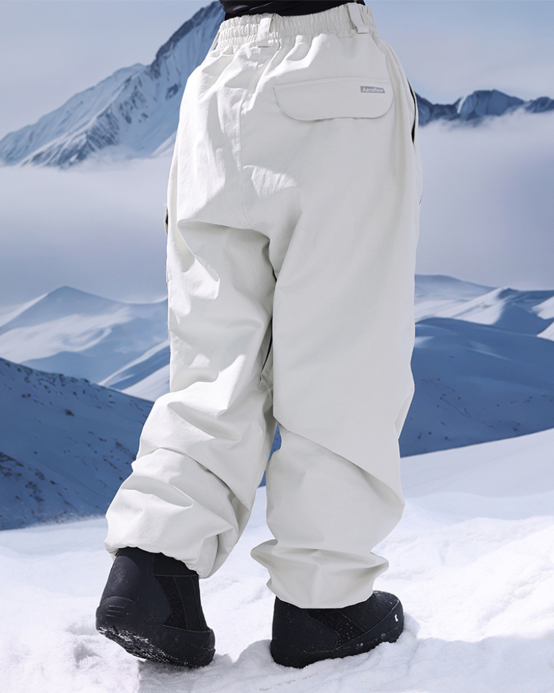 Ski Wear 3L Thick Baggy Snow Pants -Unisex