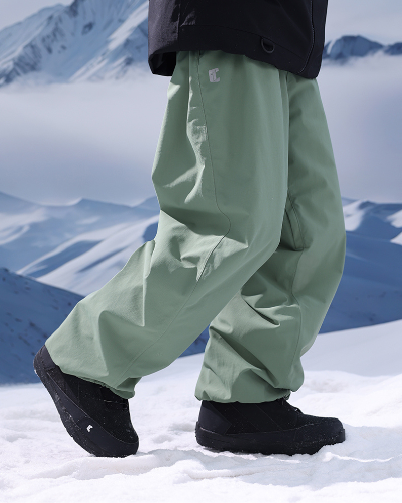 Ski Wear 3L Thick Baggy Snow Pants -Unisex