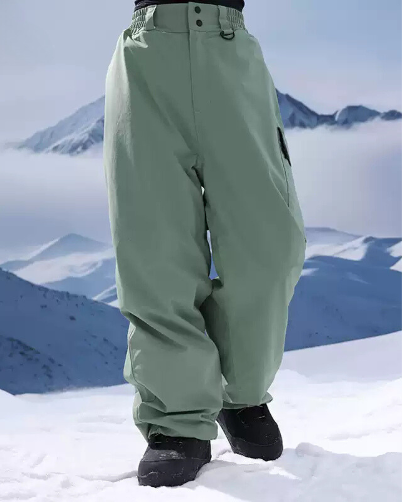 Ski Wear 3L Thick Baggy Snow Pants