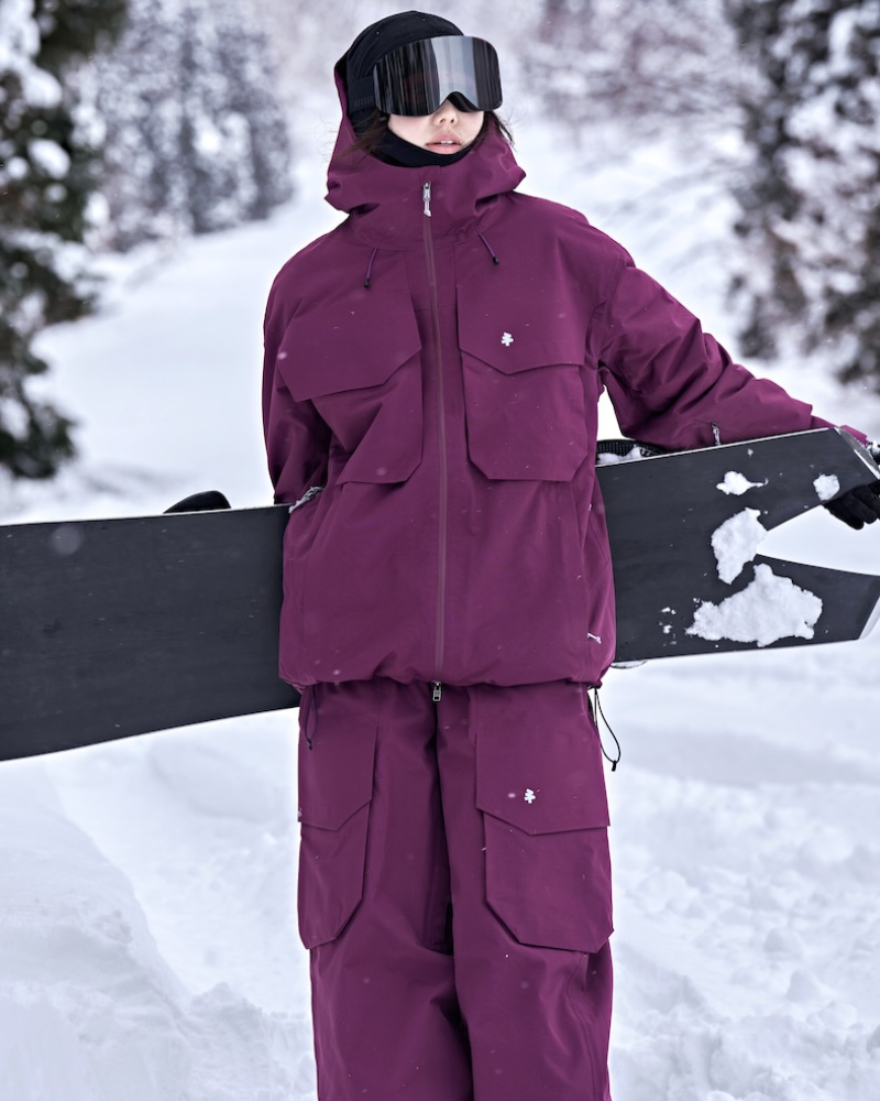 Ski Wear 3L Warm Waterproof Ski Jacket Cargo Pants Suit -Unisex (Single Unit Available)