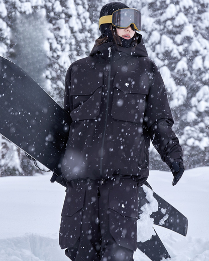 Ski Wear 3L Warm Waterproof Ski Jacket Cargo Pants Suit -Unisex (Single Unit Available)