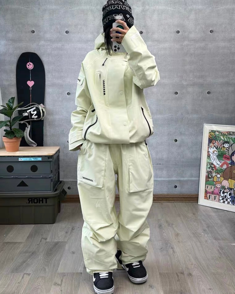 Ski Wear 3L Waterproof Windproof Hardshell Snowboard Suit -Unisex