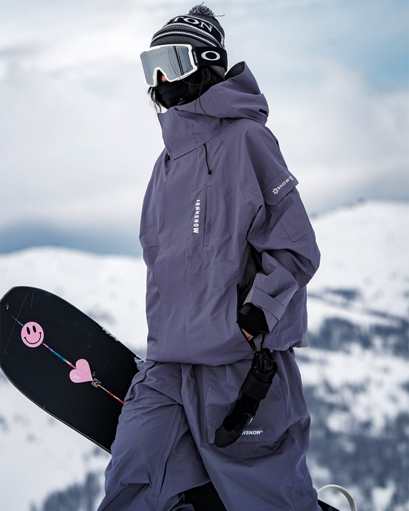 Ski Wear 3L Waterproof Windproof Hardshell Snowboard Suit -Unisex