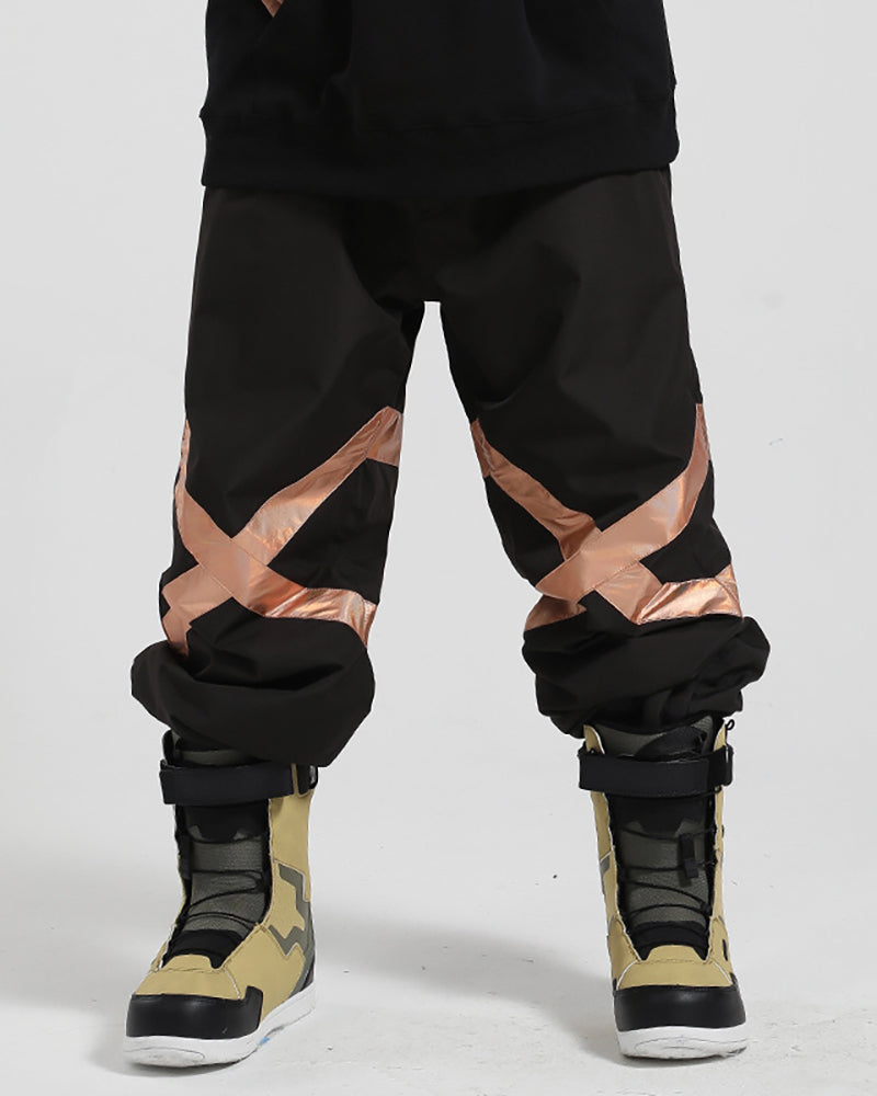 Ski Wear Baggy Reflective Snow Pants