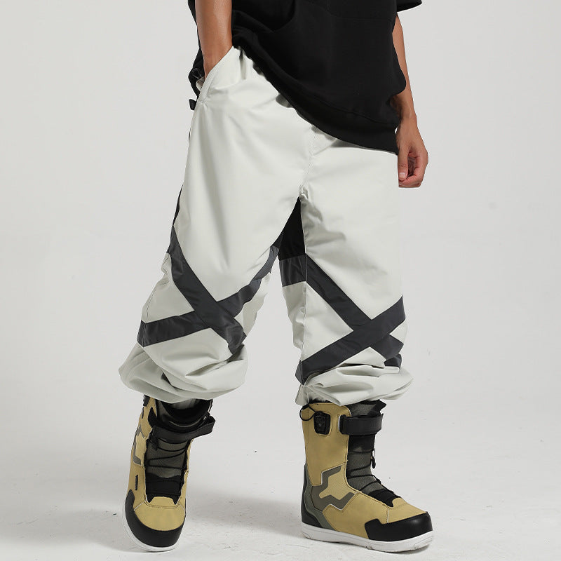 Ski Wear Baggy Reflective Snow Pants