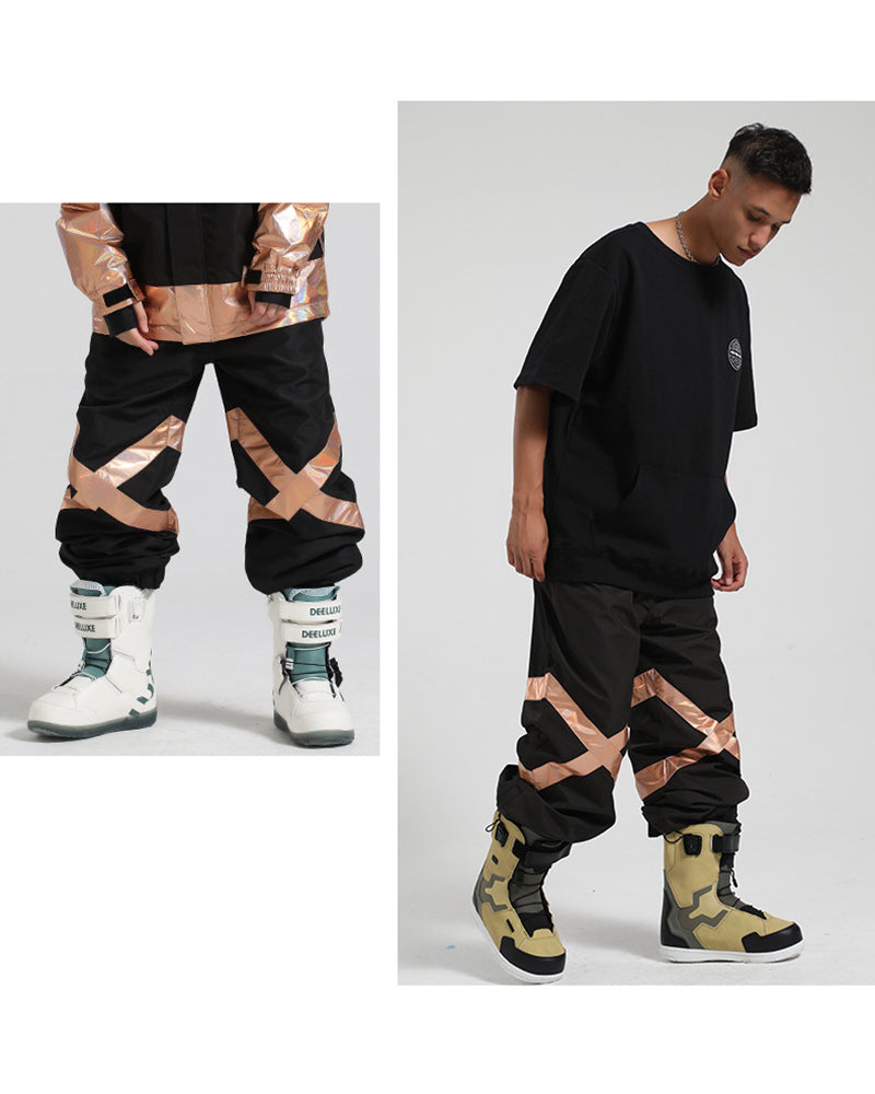 Ski Wear Baggy Reflective Snow Pants