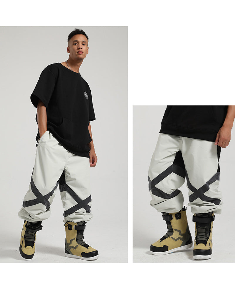 Ski Wear Baggy Reflective Snow Pants