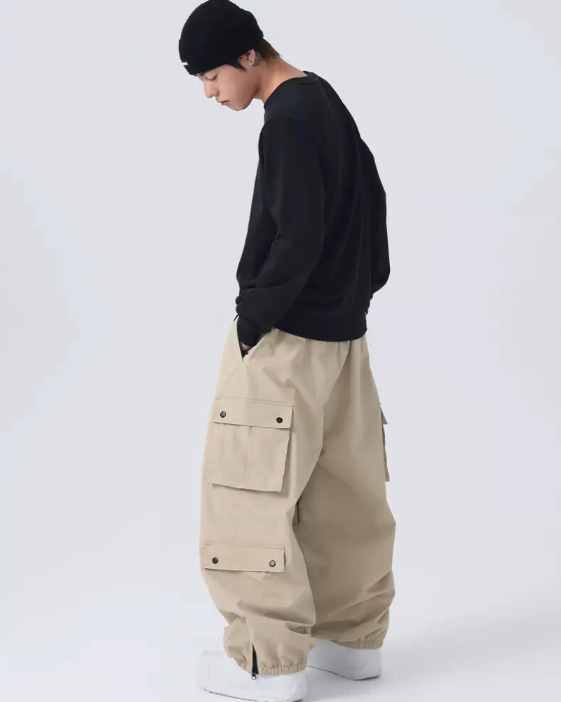 Ski Wear Baggy Snowboard Cargo Snow Pants - Unisex