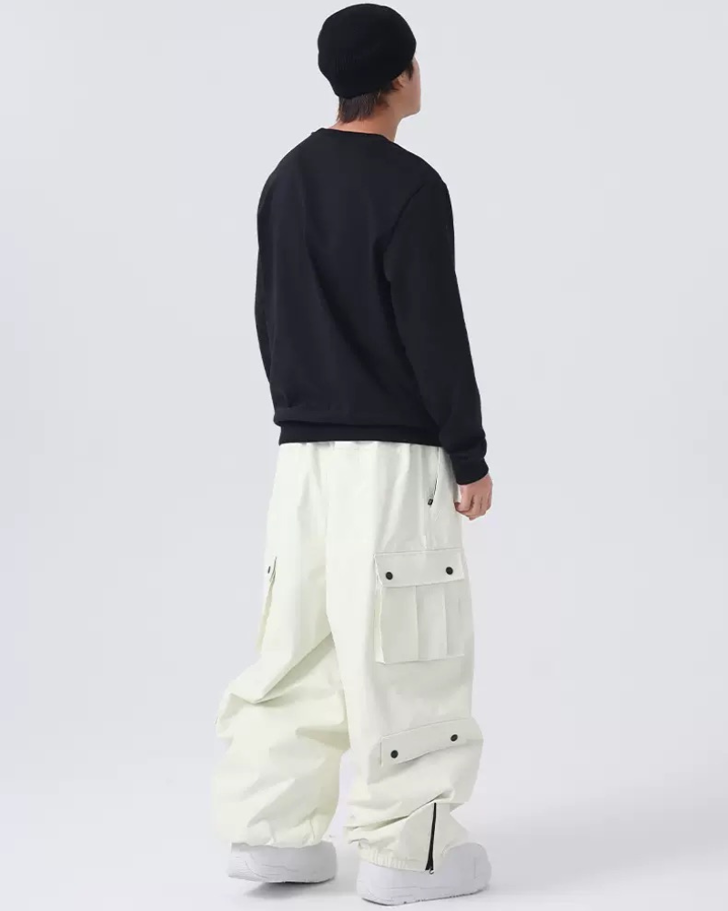 Ski Wear Baggy Snowboard Cargo Snow Pants - Unisex