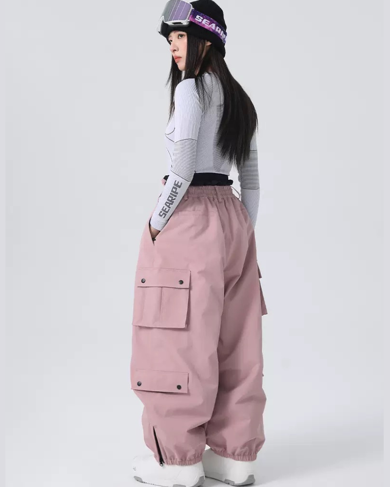 Ski Wear Baggy Snowboard Cargo Snow Pants - Unisex