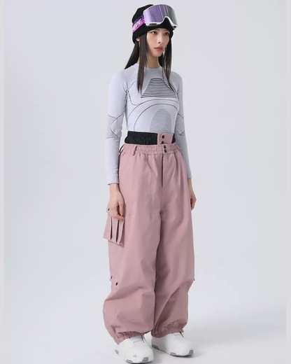 Ski Wear Baggy Snowboard Cargo Snow Pants - Unisex