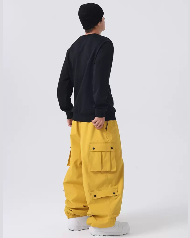 Ski Wear Baggy Snowboard Cargo Snow Pants - Unisex