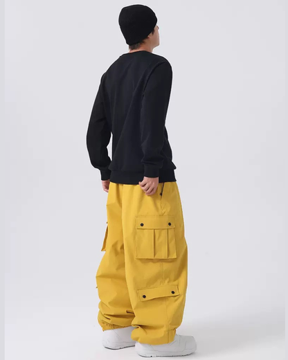 Ski Wear Baggy Snowboard Cargo Snow Pants - Unisex