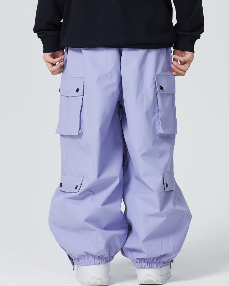 Ski Wear Baggy Snowboard Cargo Snow Pants - Unisex