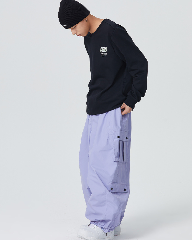 Ski Wear Baggy Snowboard Cargo Snow Pants - Unisex