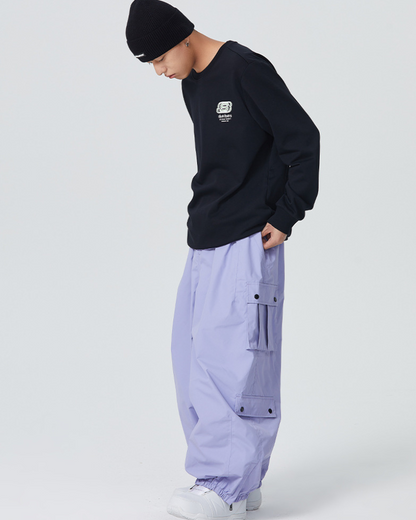 Ski Wear Baggy Snowboard Cargo Snow Pants - Unisex