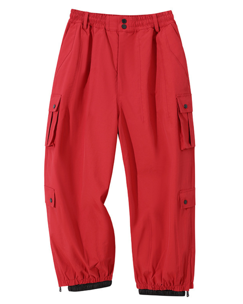 Ski Wear Baggy Snowboard Cargo Snow Pants - Unisex