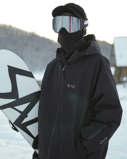Ski Wear Black Fleece-Lined Waterproof Ski Suit -Unisex (Single Unit Available)