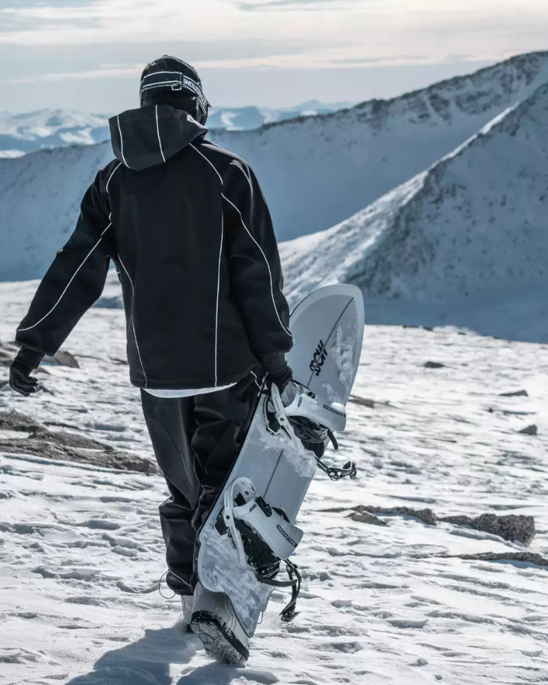 Ski Wear Black Reflective Waterproof Ski Hoodie &amp; Pants Suit -Unisex (Single Unit Available)