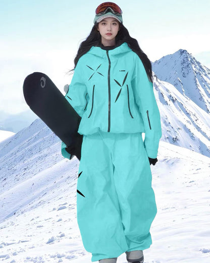 Ski Wear Starry Windproof Waterproof Ski Suit -Unisex