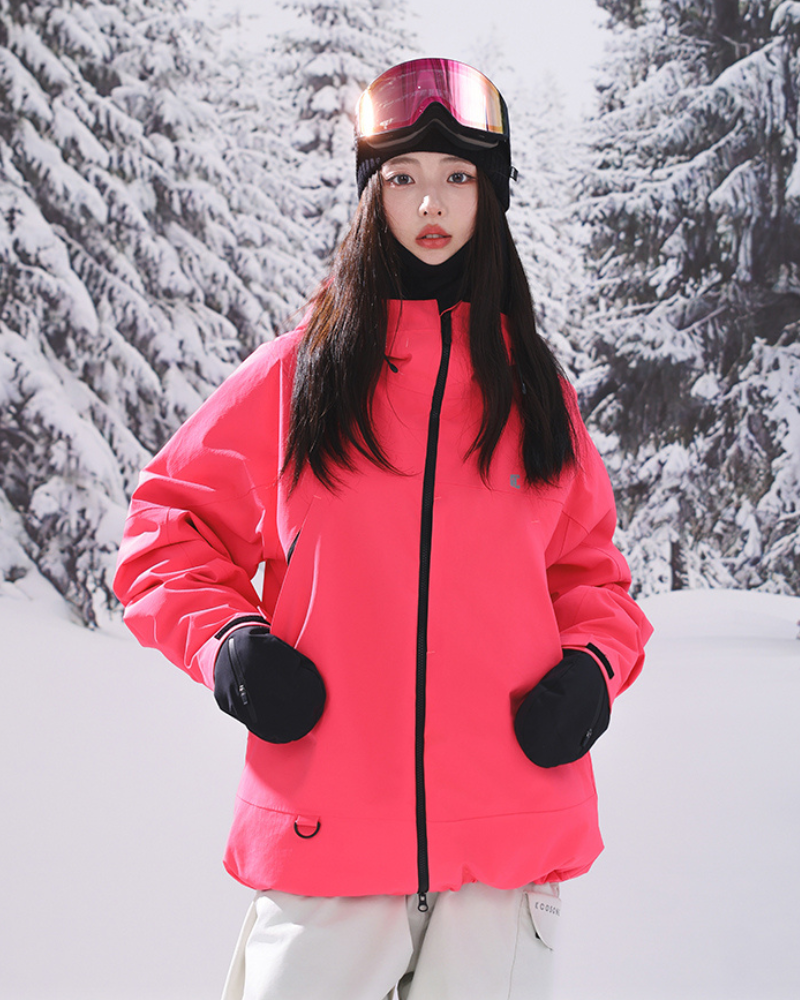 Ski Wear Breathable Waterproof 3L Snow Jacket - Women&