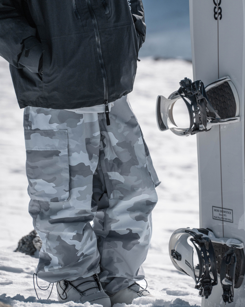 Ski Wear Camouflage Fleece-Lined Snowboard Pants -Unisex