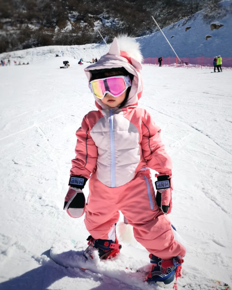 Ski Wear Cartoon Kids One-Piece Ski Suit