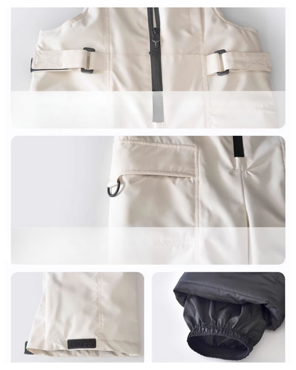 Ski Wear Color Block Waterproof Jacket&amp;Bibs Kids Snow Suit (Single Unit Available)