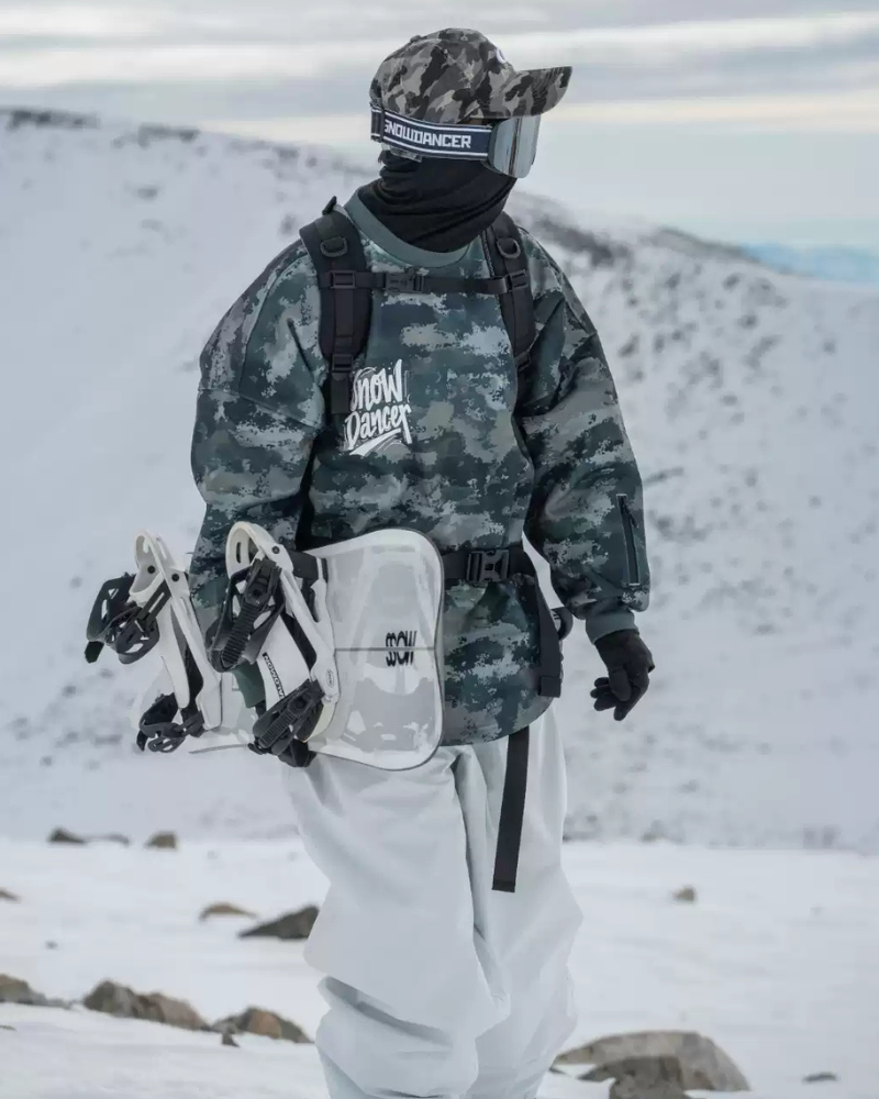 Ski Wear Fleece-Lined Waterproof Ski Sweatshirt -Unisex