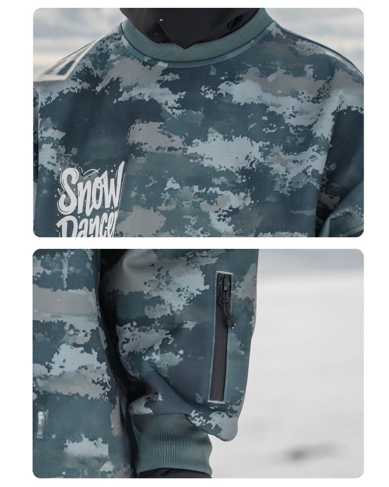 Ski Wear Fleece-Lined Waterproof Ski Sweatshirt -Unisex