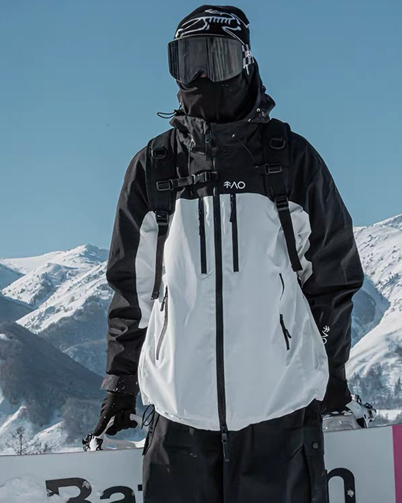 Ski Wear Fleece Lining 3L Waterproof Ski Jacket -Unisex