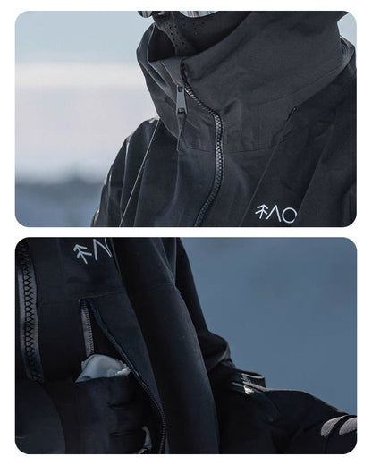 Ski Wear Fleece Lining 3L Waterproof Ski Jacket -Unisex