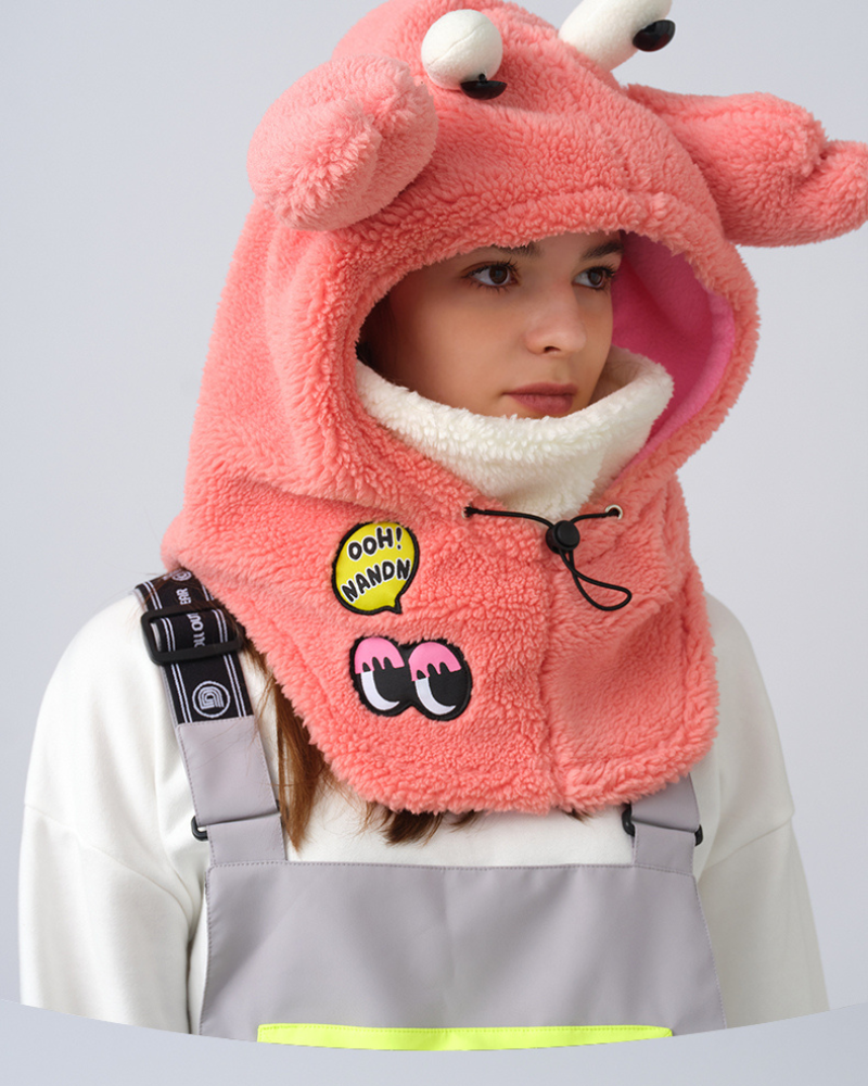 Ski Wear Fluffy & Adorable Unisex Face Mask