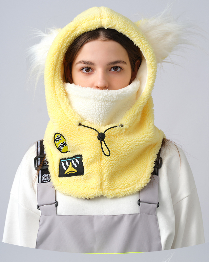 Ski Wear Fluffy & Adorable Unisex Face Mask