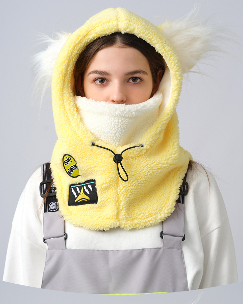 Ski Wear Fluffy &amp; Adorable Unisex Face Mask