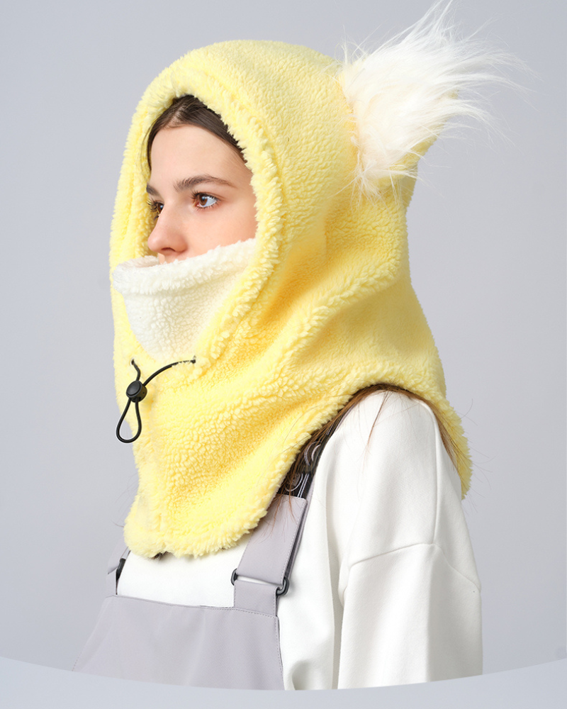 Ski Wear Fluffy & Adorable Unisex Face Mask