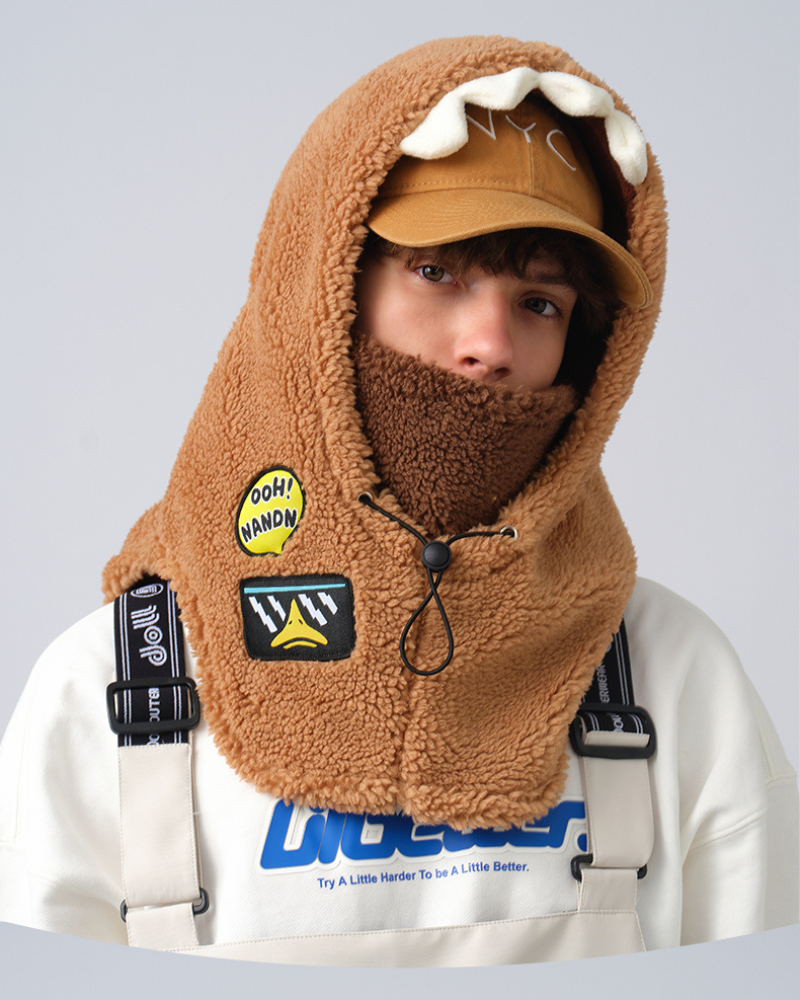 Ski Wear Fluffy & Adorable Unisex Face Mask