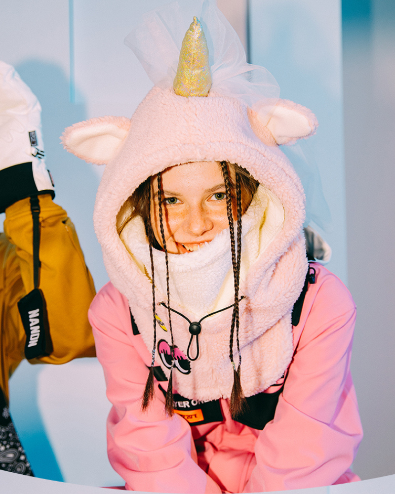 Ski Wear Fluffy & Adorable Unisex Face Mask