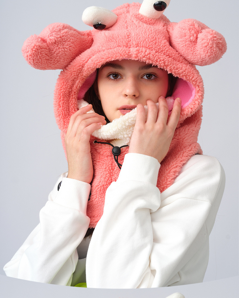 Ski Wear Fluffy & Adorable Unisex Face Mask