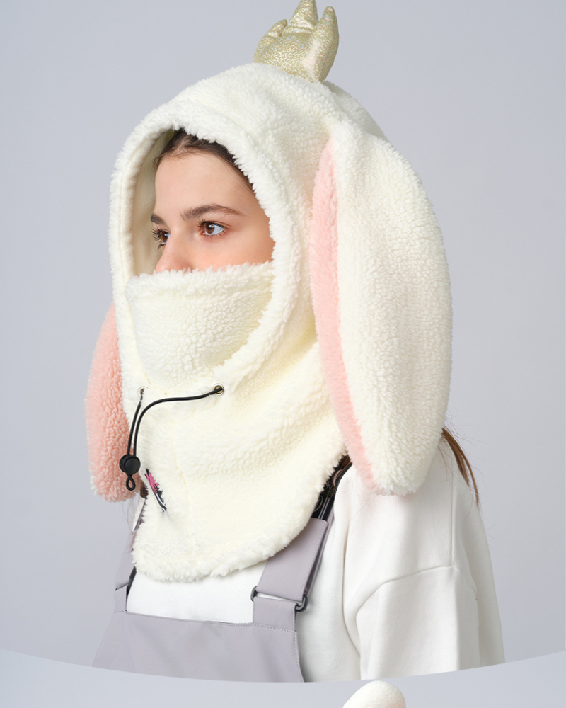 Ski Wear Fluffy & Adorable Unisex Face Mask